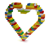 LoveMarketers heart brand concept